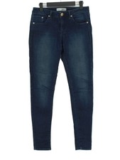 Topshop Women's Jeans W 28 in Blue Cotton with Elastane Skinny