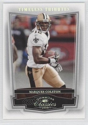 2008 Donruss Classics Timeless Tributes Silver 95/100 Marques Colston #63 y0i