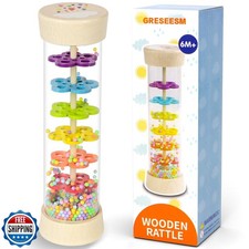 Rain Stick, Montessori Baby Toys for 6-12 Months 1 Year Old, Baby
