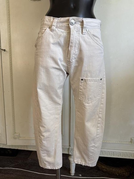 Women Dsquared² Trousers Beige Cotton 38