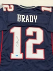 Tom Brady New England Patriots Signed Football Jersey with COA