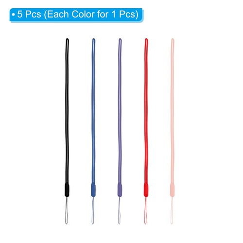 43cm Silicone Wrist Strap Lanyards, 5 Pcs Long Lanyard, 5 Colors - 第 3/7 張圖片