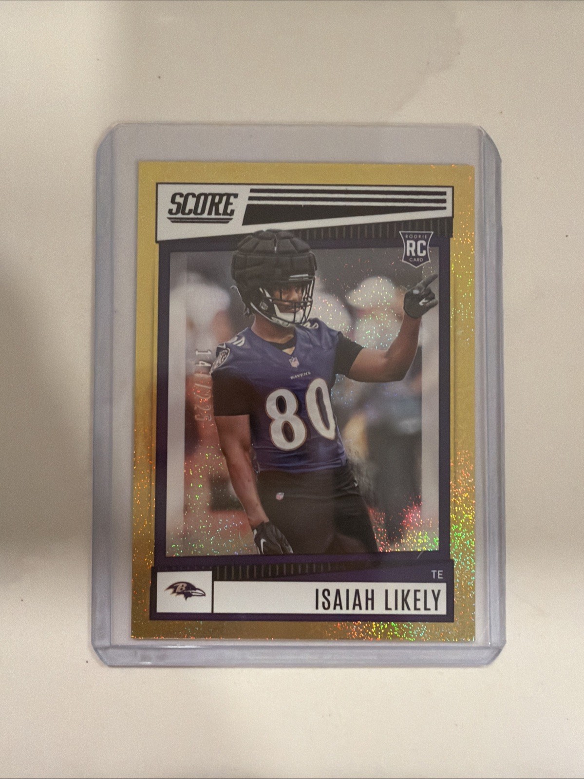 Isaiah Likely Panini Score #372 Gold