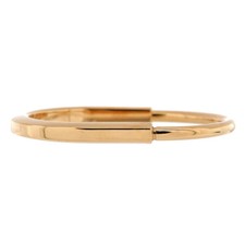 Tiffany  Co. Lock Bangle Bracelet 18K Rose Gold