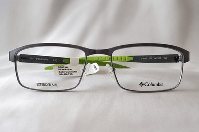 Columbia C3022G Extended Size Eyeglass Frames 58-18-150 Satin Gunmetal
