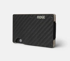 New The Ridge Minimalist Wallet Card Holder Carbon Fiber Wallet With Cash Strap