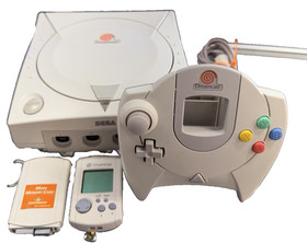 SEGA Dreamcast HKT-3020 With Controller/2 Memory Cards🔥Tested and Working🔥