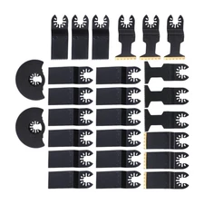 26Pcs Oscillating Tool Blades Titanium Multitool Blades for Wood & Metal Cutting