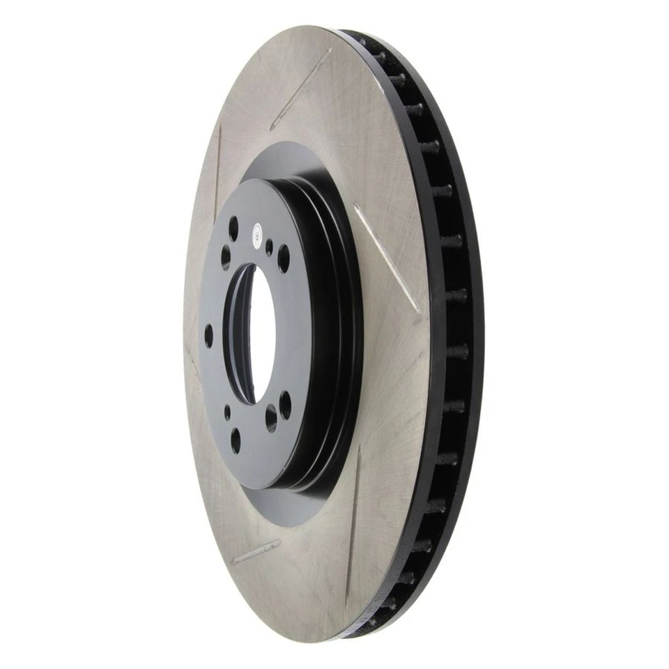 StopTech 126.40048SR Front Right Slotted Disc Brake Rotor for 00-09 Honda S2000 - Image 2 of 4