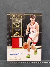 Reed Sheppard 2024-25 Panini Noir Rookie Patch Auto /25 RPA RC