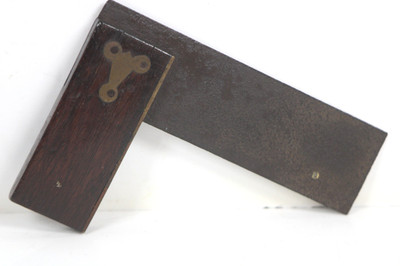 Fine Antique Vintage  4-3/8'' Try Square Brass Measuring Tool  Inv#JK94