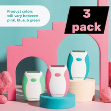 (3 pack) Palmperfect Electric Shaver, Female Electric Shavers, Battery Operated