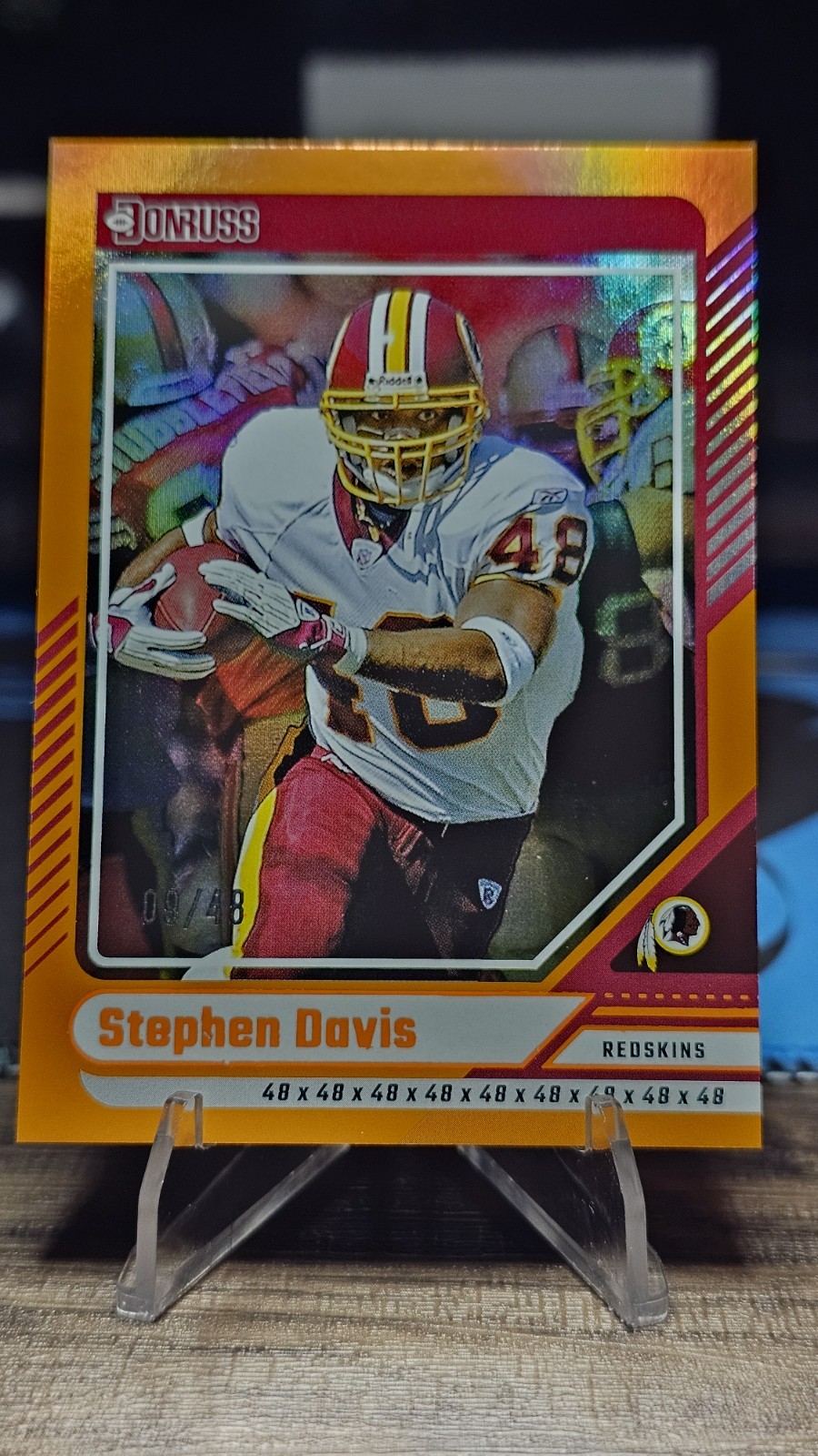2024 Panini Donruss Stephen Davis #64 Jersey Number /48 Washington Redskins 🔥🔥
