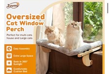 2 Pac Cat Scratch Window Perch Sturdy Cats Hammock For Indoor Windows