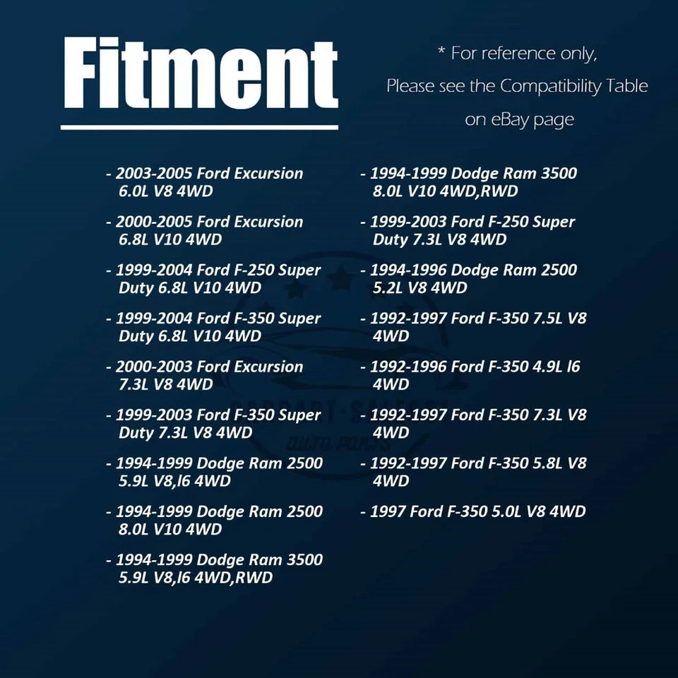 4x rótulas inferiores superiores delanteras para Ford F-550 Super Duty 7,3 L 1999-2003 Foto 3 de 4
