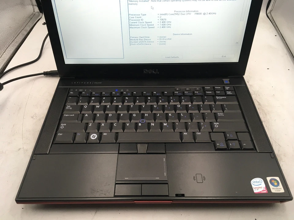DELL LATITUDE E6400 - BOOTS TO BIOS - INTEL CORE 2 DUO P8600 - 2GB RAM - READ-BB - Image 3 of 4
