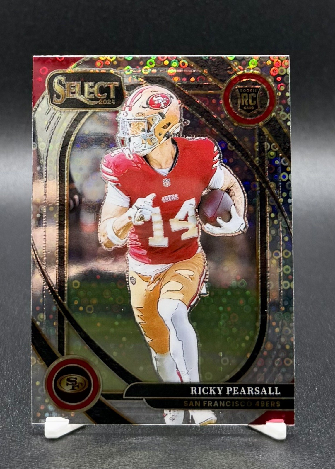 2024 Panini Select - Club Level Ricky Pearsall #285 Disco Prizm (RC)