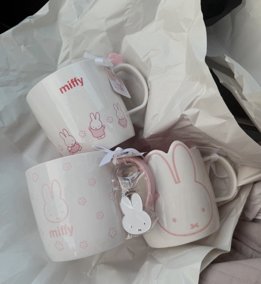 ★ひつじ⑨〜⑰★ Set of 3 | Miffy Pink Sakura Cherry Blossom Mugs | eBay