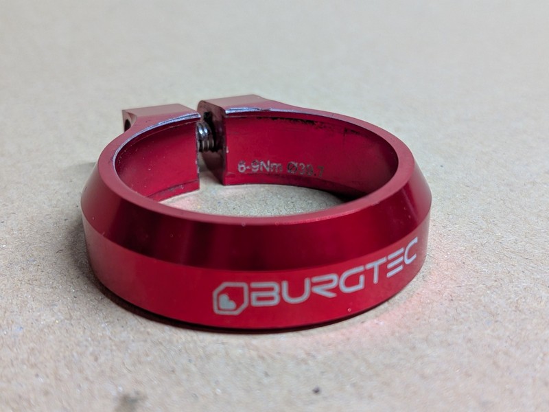 Burgtec Seat Clamp (Race Red) 39.7