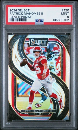 2024 Panini Select Patrick Mahomes II #120 Silver Prizm PSA 9