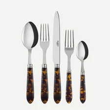 SABRE PARIS - 20-Piece Flatware Set For 4 - Tortue Collection - Knives,...