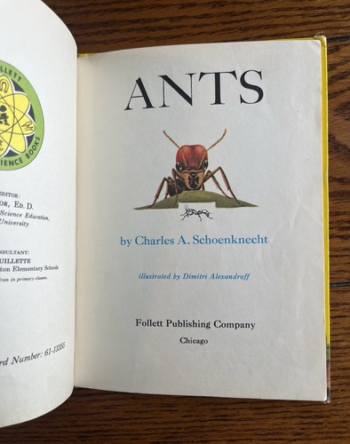 Ants By Charles Schoenknecht 1961 1st Edition HC - Picture 7 of 7