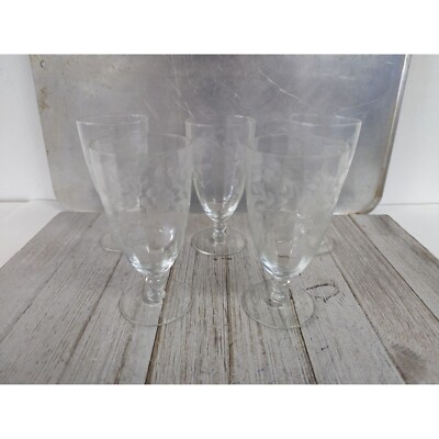 Alberta Glastonbury Lotus Cordial Glasses 4 7/8'' Stemmed Set of 5