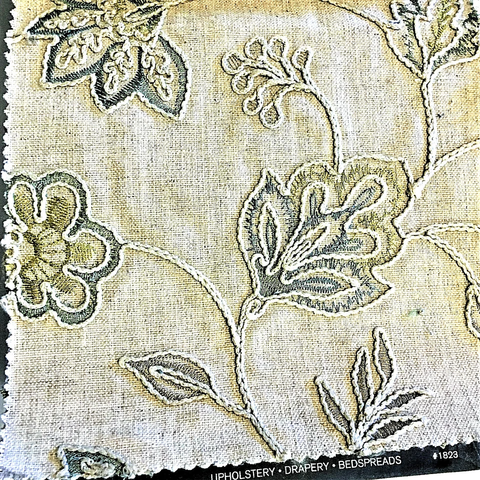 Kravet Basic Fabric Sample Book Floral Embroider Geometric Striped Multicolor   - Image 4 of 4