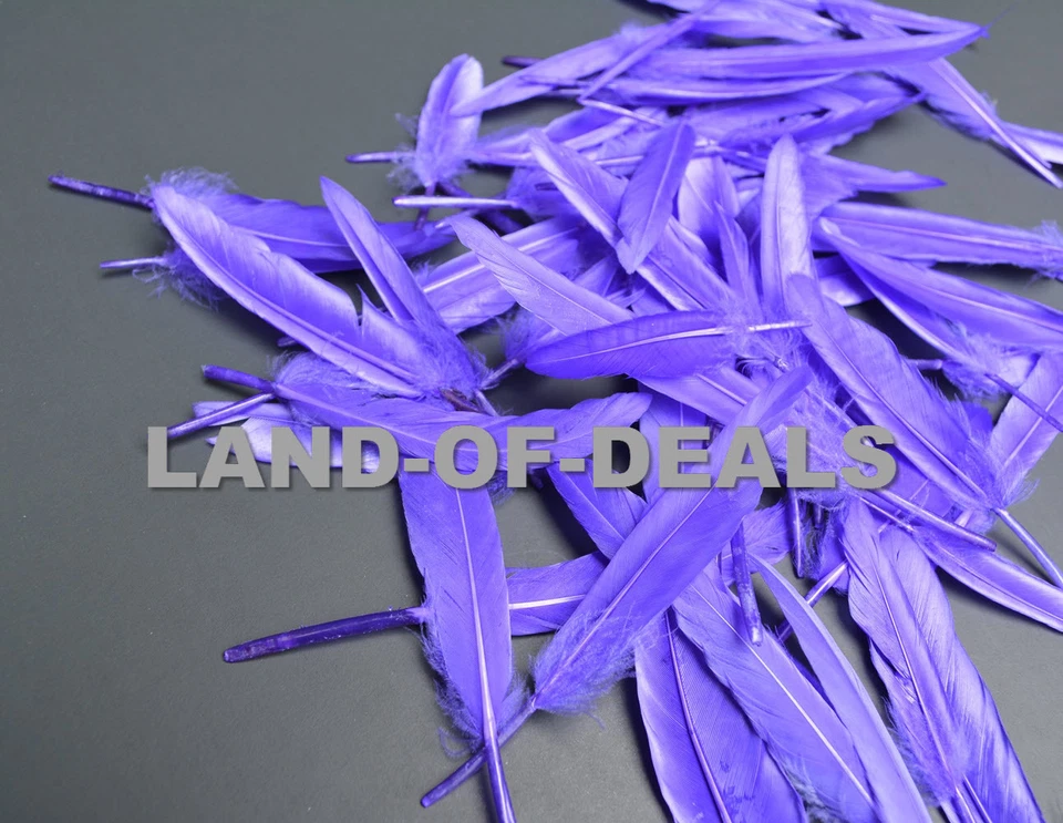 500 PURPLE duck feathers, small loose duck feathers hand selected wholesale bulk - Image 3 of 4