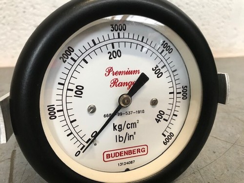 Budenberg Premium Range Dial Indicator Pressure Gauge 0-6000ib/in2 / 0-400kg/cm2 - Picture 2 of 8
