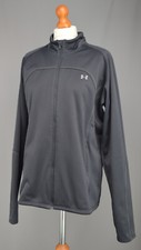 Ladies Under Armour Black Soft Shell Fleece Lined Zipper Jacket Size Uk 18