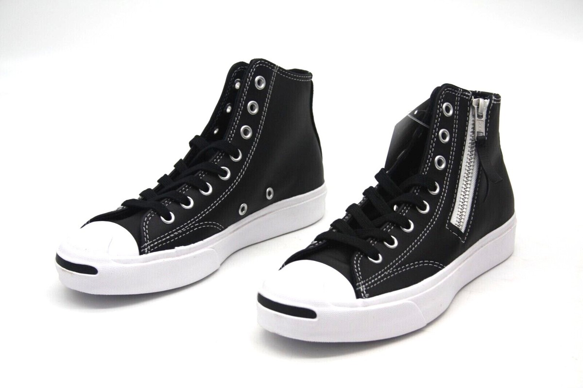 UNISEX CONVERSE JACK PURCELL ZIP HIGH BLACK/WHITE 167327C UNISEX CONVERSE JACK PURCELL ZIP HIGH BLACK/WHITE 167327C