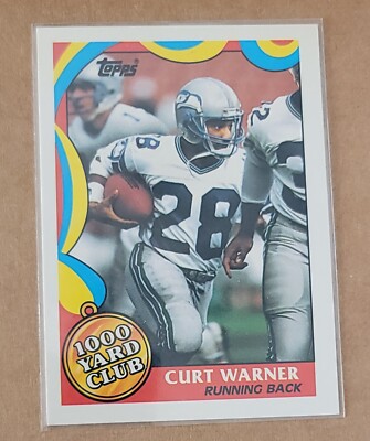 1989 Topps 1000 Yard Club #22 Curt Warner