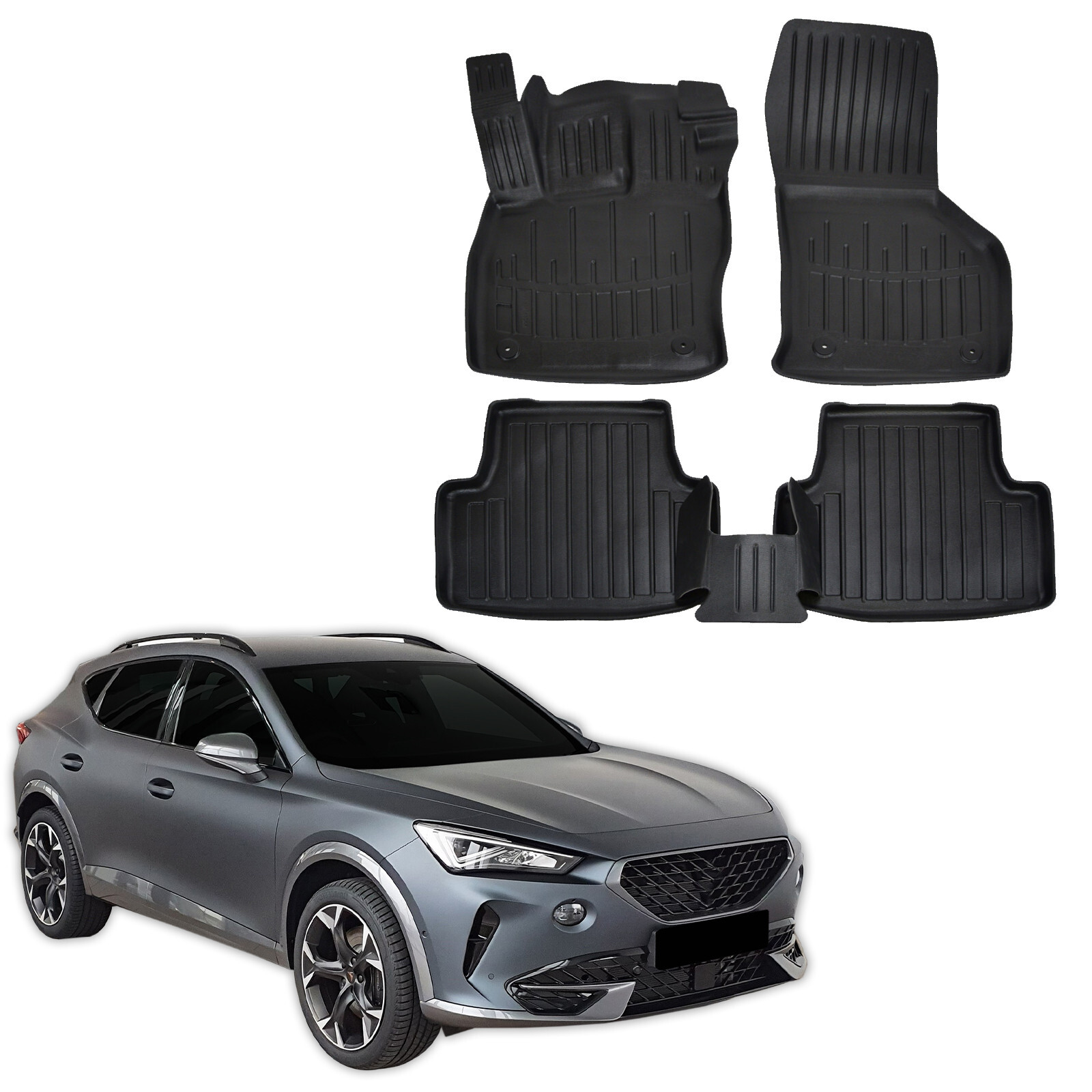 Tapis caoutchouc Cupra Formentor imperméable pour protéger votre habitacle