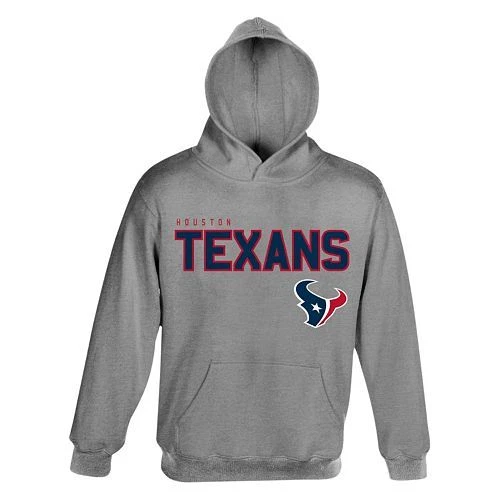 VETEMENTS HOUSTON TEXANS PULLOVER FELPA CON CAPPUCCIO RAGAZZO TAGLIA PICCOLA 4 NFL TEAM ABBIGLIAMENTO NUOVO CON ETICHETTE!