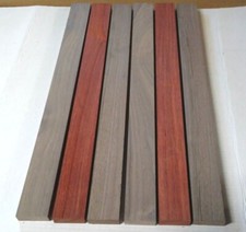 3/4" x 2" x 16" - 2 PADAUK 4 Black Walnut Wood DIY Cutting Boards Charcuterie
