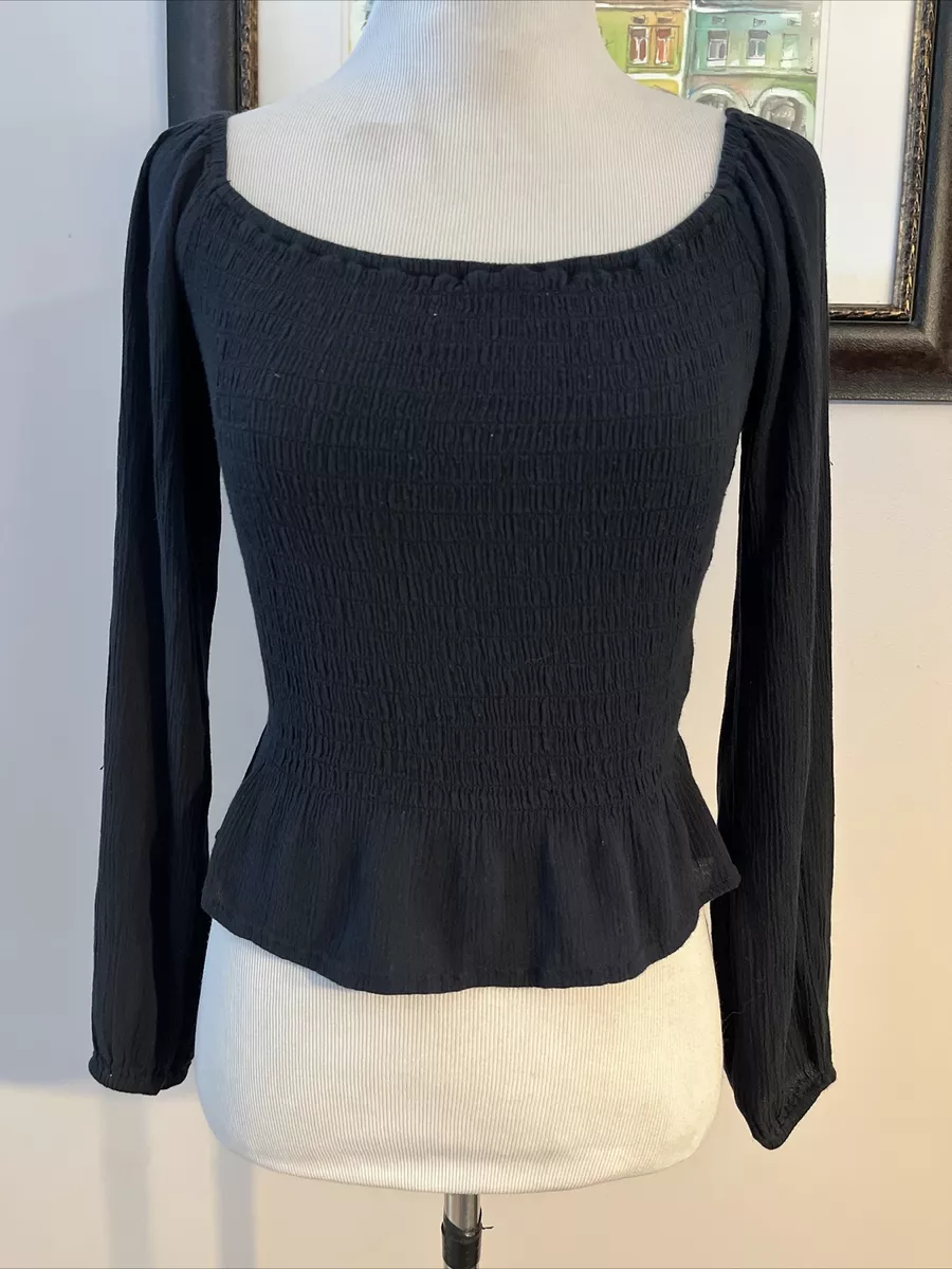 Hollister black off the shoulder top deals