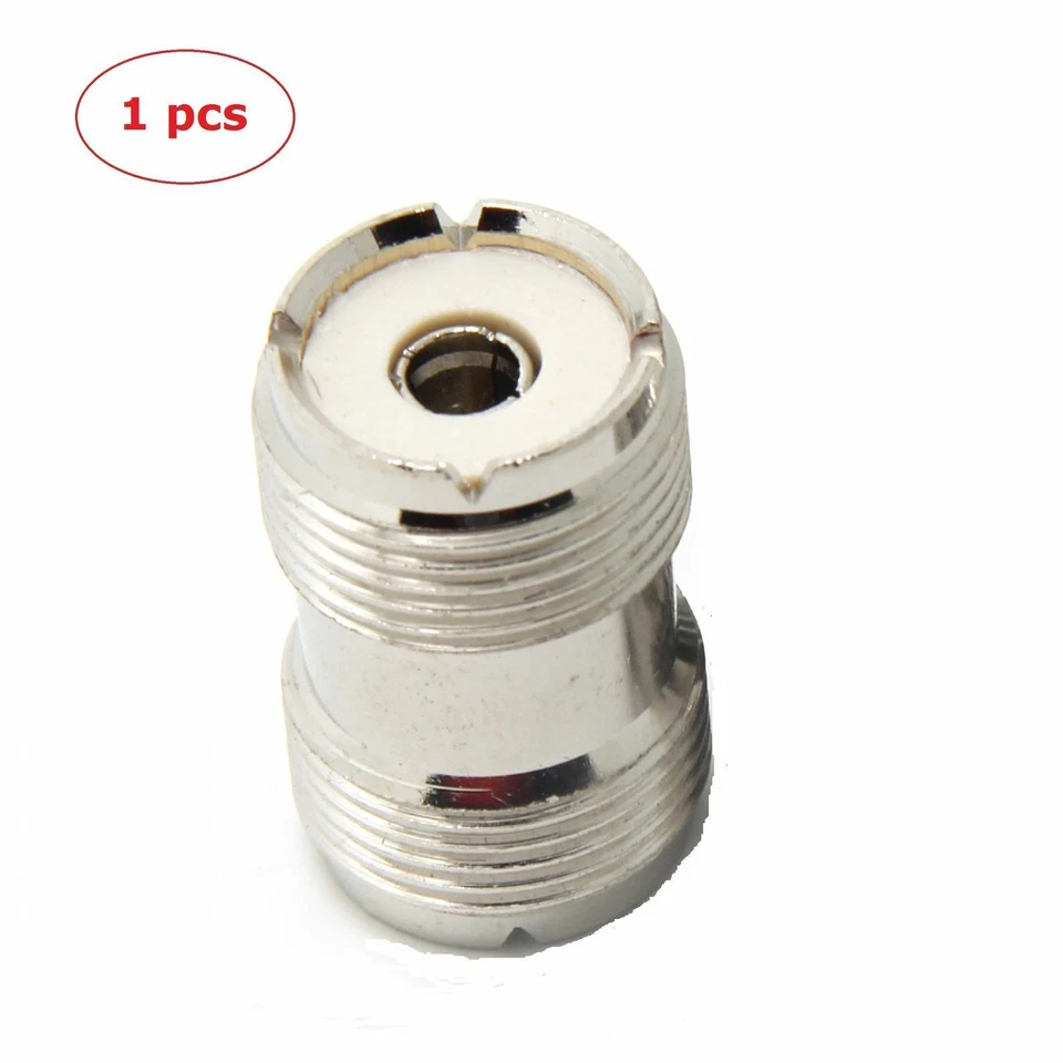 UHF SO-239 Female to Female Coupler RF Adapter Barrel Connector for PL-259 Plugs - Image 3 of 4