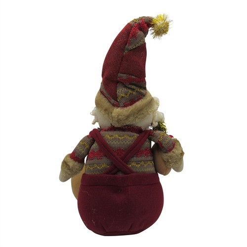 Christmas Plush Santa Claus Decorations X2 (Xmas Festive Soft Toy Ornament) - Picture 4 of 7