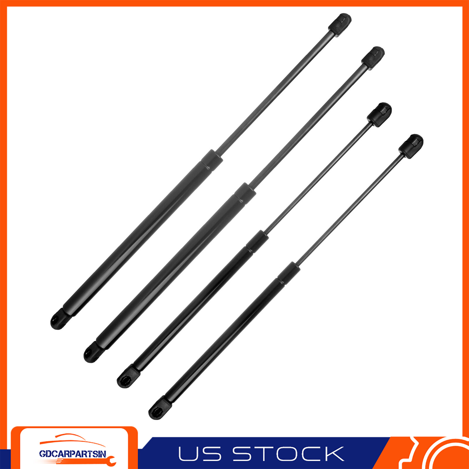 4x Window Tailgate Hatch Lift Support Springs Gas Fits 04-11 Mitsubishi Endeavor