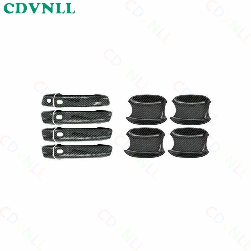 Guarnição da tampa da maçaneta da porta externa de fibra de carbono para Audi A3 S3 RS3 2015-18-2020 - Imagem 2 de 4