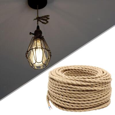 Hanfseil-Textil-Hanf-Elektrokabel für DIY-Projekte im Wohnzimmer