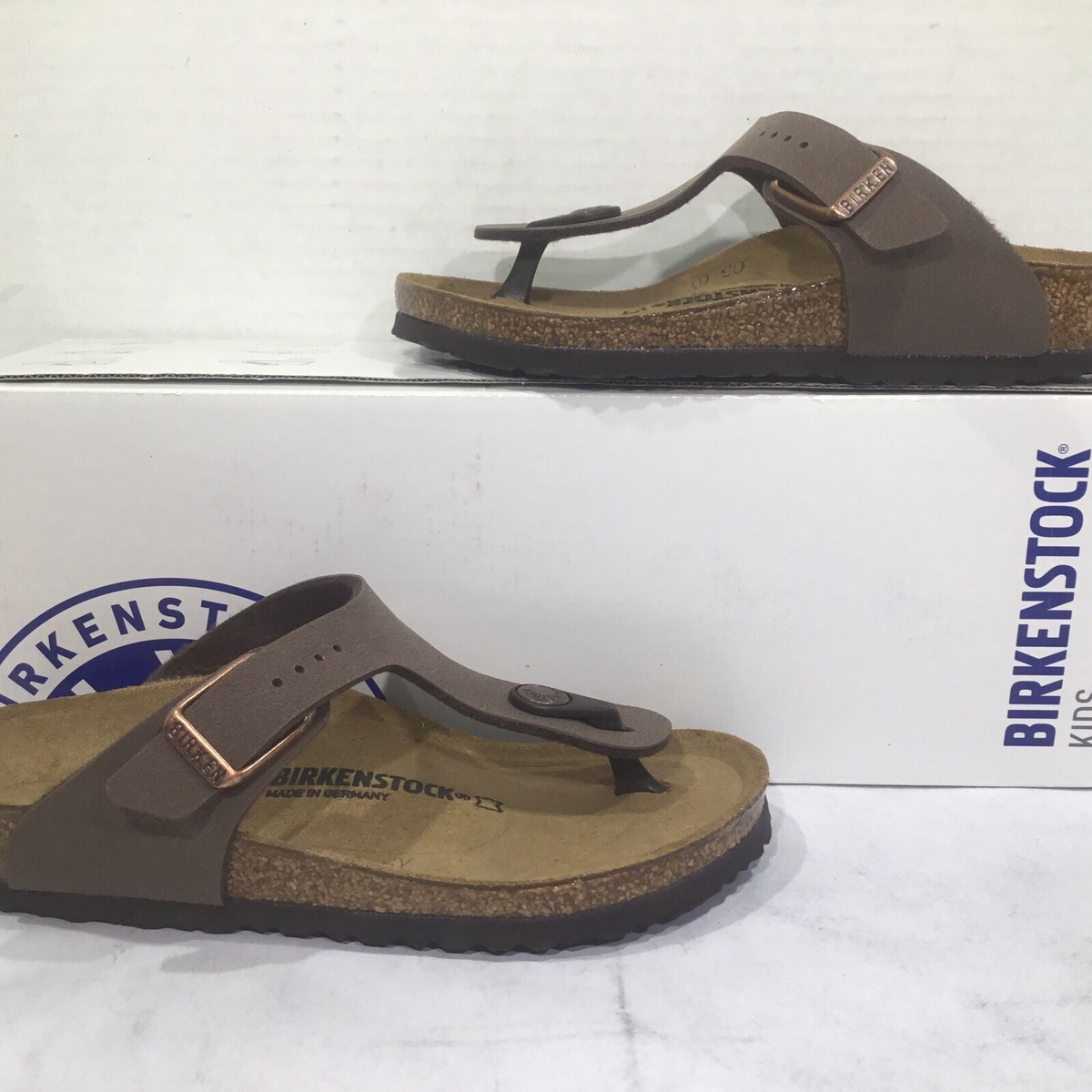 Birkenstock Youth Size 12 EU 30 Narrow Gizeh Mocca Birko  display picture 1