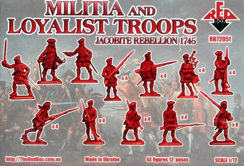 Red Box 72051 Miliz und Loyalist Troops Jacobite Rebellion 1745 - Maßstab 1:72 - Bild 10 von 12