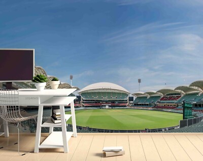 3D Stadium Blue Sky Self-adhesive Removeable Wallpaper Wall Mural