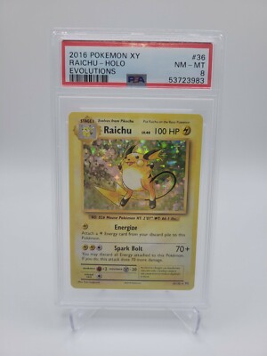 PSA 8 2016 Pokemon XY Evolutions Raichu 36/108 Holo Rare | eBay PSA 8 2016 Pokemon XY Evolutions Raichu 36/108 Holo Rare | eBay