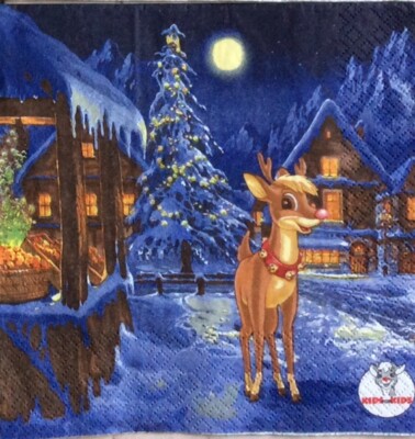 Servietten Weihnachten - 3-lagige Papierservietten Mit Seiffener Kirche Motiv, 33x33 Cm (16,5x16,5 Cm Gefaltet) - Umweltfreundliche Tischdeko