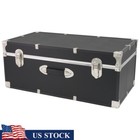30 Inch Storage Trunk Durable Wood Box Organizer Bedroom Living Room Closet New