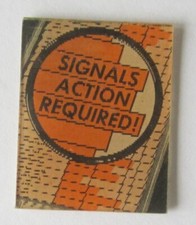 Signals Action Required 1960's Small VARI-VUE Lenticular Advertisement