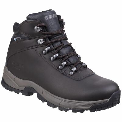 Hi-Tec Eurotrek Lite Waterproof Dark Chocolate Herren Wanderschuhe beschichtetes Leder